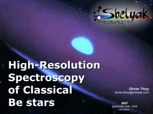 High-Resolution Spectroscopy of Classical Be stars