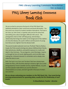 Book Club FMG Library Learning Commons FMG Library Learning Commons Newsletter