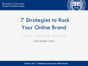 7 Strategies to Rock Your Online Brand with Shadé Y Adu