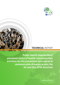 TECHNICAL Public health stakeholders’ perceived status of health communication