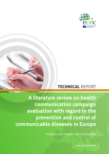 A literature review on health communication campaign evaluation with regard to the