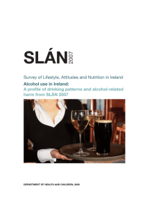 SLÁN 2007 Survey of Lifestyle, Attitudes and Nutrition in Ireland