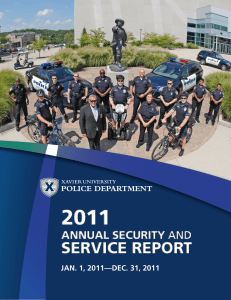 2011 SERVICE REPORT  ANNUAL SECURITY AND