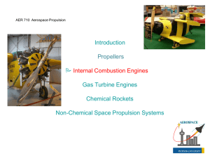 Introduction  Gas Turbine Engines Chemical Rockets