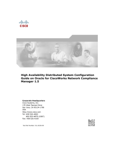 High Availability Distributed System Configuration Manager 1.5