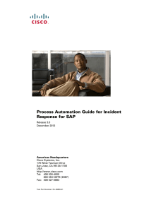 Process Automation Guide for Incident Response for SAP
