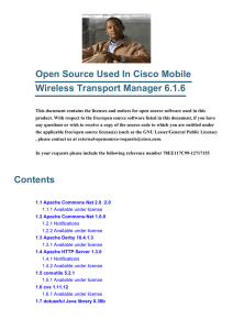 Open Source Used In Cisco Mobile Wireless Transport Manager 6.1.6