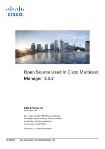 Open Source Used In Cisco Multicast Manager  3.3.2  Cisco Systems, Inc.