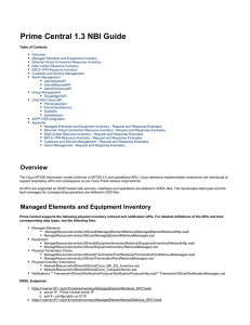 Prime Central 1.3 NBI Guide