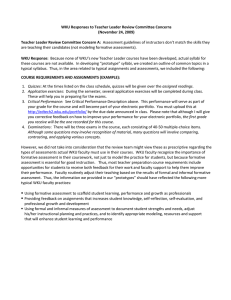 WKU Responses to Teacher Leader Review Committee Concerns (November 24, 2009)