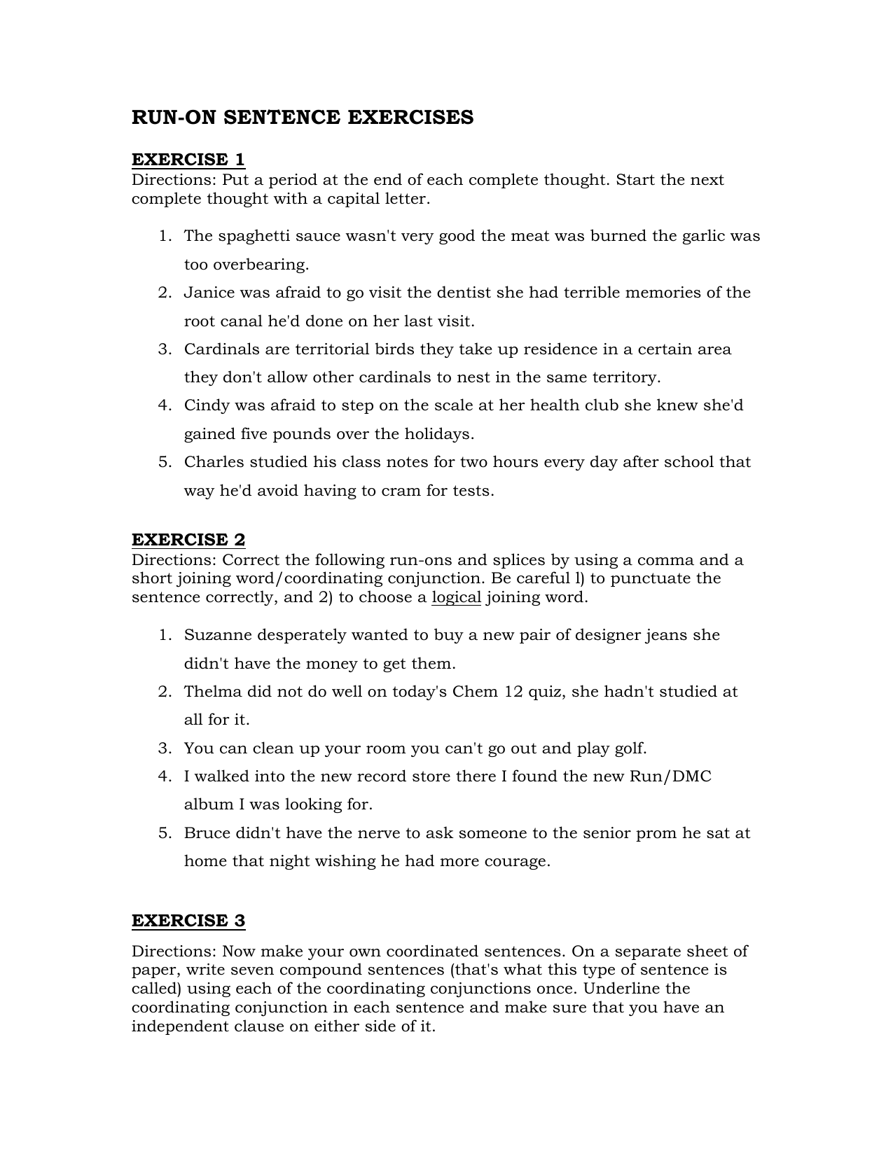 50-run-on-sentence-worksheet-pdf