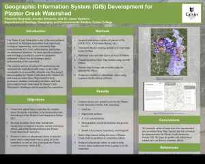 Geographic Information System (GIS) Development for Plaster Creek Watershed