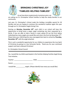 BRINGING CHRISTMAS JOY “FAMILIES HELPING FAMILIES”