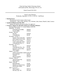 Christ the King Catholic Elementary School  School Council 2013/2014