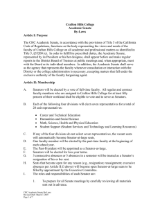 Crafton Hills College Academic Senate By-Laws