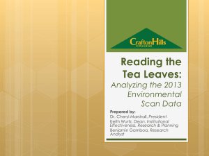 Reading the Tea Leaves: Analyzing the 2013 Environmental