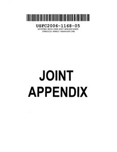 JOINT APPENDIX lUll IIIIII