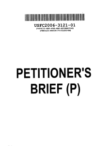 PETITIONER'S BRIEF (P) I]11II [1[iliLI