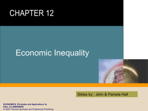 Economic Inequality Slides by:  John &amp; Pamela Hall HALL &amp; LIEBERMAN