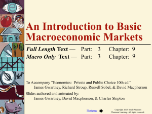 An Introduction to Basic Macroeconomic Markets Full Length Macro Only