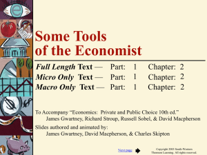 Some Tools of the Economist Full Length Micro Only