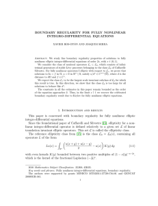 BOUNDARY REGULARITY FOR FULLY NONLINEAR INTEGRO-DIFFERENTIAL EQUATIONS