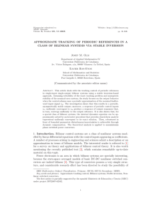 APPROXIMATE TRACKING OF PERIODIC REFERENCES IN A Josep M. Olm