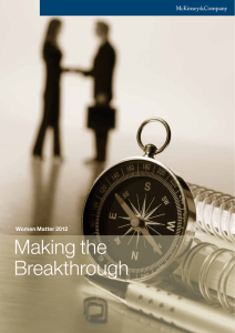 Making the Breakthrough Women Matter 2012