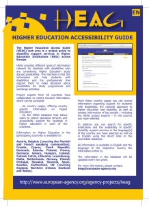 EN HIGHER EDUCATION ACCESSIBILITY GUIDE