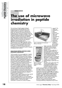 The use of microwave irradiation in peptide chemistry y