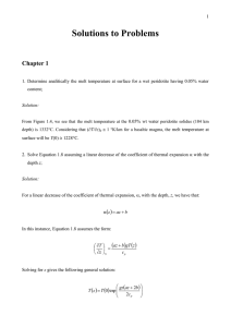 Solutions to Problems Chapter 1