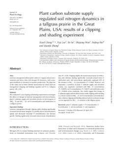 Plant carbon substrate supply regulated soil nitrogen dynamics in