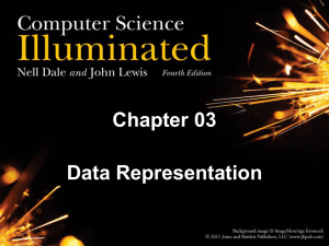 Chapter 03 Data Representation