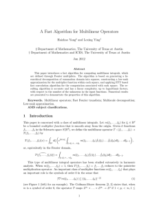 A Fast Algorithm for Multilinear Operators