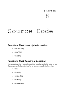8 Source Code  Functions That Look Up Information