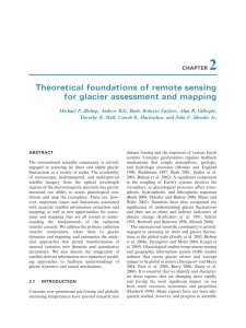 2 Theoretical foundations of remote sensing for glacier assessment and mapping