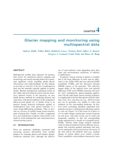 4 Glacier mapping and monitoring using multispectral data