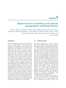 5 Digital terrain modeling and glacier topographic characterization