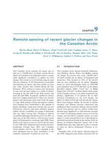 9 Remote sensing of recent glacier changes in the Canadian Arctic