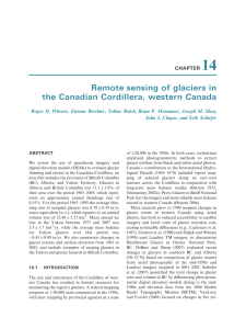 14 Remote sensing of glaciers in the Canadian Cordillera, western Canada