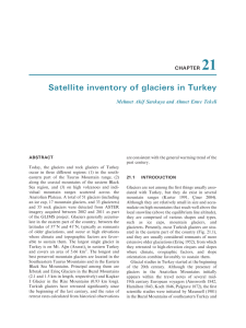 21 Satellite inventory of glaciers in Turkey CHAPTER Mehmet Akif Sar