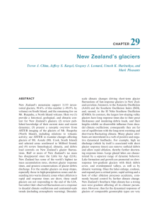 29 New Zealand’s glaciers CHAPTER