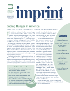 imprint Ending Hunger in America