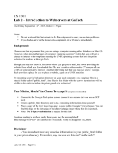 CS 1301 Lab 2 – Introduction to Webservers at GaTech