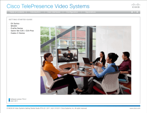 Cisco TelePresence Video Systems 1 User interfaces Introduction