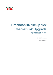 PrecisionHD 1080p 12x Ethernet SW Upgrade Application Note