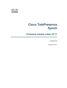Cisco TelePresence Synch  Firmware