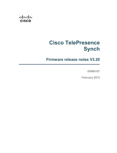 Cisco TelePresence Synch  Firmware