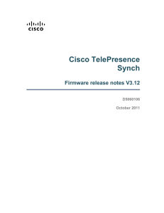 Cisco TelePresence Synch  Firmware