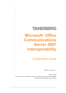Microsoft Office Communications Server 2007